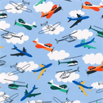 Robert Kaufman - Full Speed Ahead! - Airplanes & Helicopters, Sky