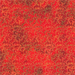 Robert Kaufman - Mixed Metallics - Gold Metallic Swirls, Scarlet