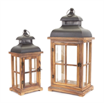 Lantern - Wood & Metal, Large
