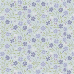 Lewis & Irene - Floral Song - Little Blossom, Duck Egg Blue