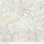 Riley Blake - Batiks: Expressions Porcelains - Flowers, Caribbean Shale