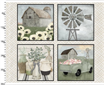 3 Wishes - White Cottage Farm - 36^ Countryside Panel, Multi