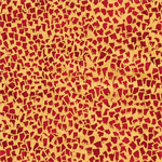 Robert Kaufman - Gustav Klimt - Metallic Gold Crackles, Red