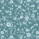 Marcus Fabrics - Buttercup & Blues - Viney Floral, Blue