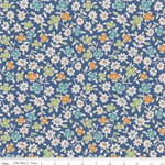 Riley Blake - 108^ Bee In My Bonnet - Autumn Cosmos, Denim