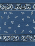 Moda - Classic Retro Toweling - 16^ Hemmed Edge - Bandana, Navy