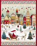 Henry Glass - Nordic Holiday - 36^ Santa Scenic Panel, Multi