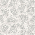 Blank Quilting - Express Track - Train Tonal, Light Gray