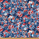 Hoffman California - Red Truck Roadtrip - Patriotic Flowers, Navy