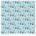 Riley Blake - Winter Magic - Trees, Aqua