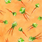 Robert Kaufman - Wishwell: Garden Goodness, Carrot
