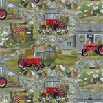 Sykel - Farmall - Tractors Scenic with Barns, Multi