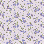 Henry Glass - Lavender Garden - Tossed Star Flower, Multi