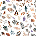 Quilting Treasures - Night Owls - Foliage, White