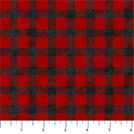 Northcott - Cozy Up Flannel - Checks, Red/Black