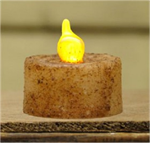 Battery Tealight - Burnt Ivory/Cinn (w/Timer)