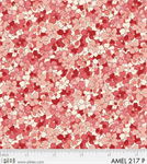 P & B Textiles - Amelie - Packed Floral, Coral
