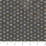 Northcott - Two By Two - Dots, Charcoal