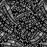Benartex Traditions - Go With The Flow - Mosaic Flow, Black/White