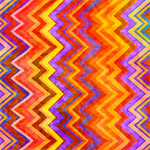 Quilting Treasures - Ambiance - Chevron, Orange