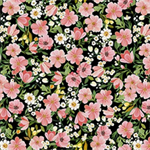 Quilting Treasures - Flora & The Fox - Floral, Black