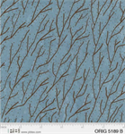 P & B Textiles - Origins - Branches, Blue