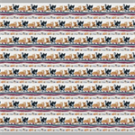 Henry Glass - Quilted Kitties - Border Stripe, Gray