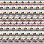 Henry Glass - Quilted Kitties - Border Stripe, Gray