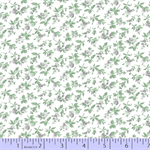Marcus Fabrics - Gracious Skies - Small Flowers Allover, White/Green