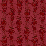 Henry Glass - Flossies Flowers - Floral Stripes, Red