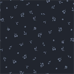 P & B Textiles - Novella - Dainty Sprig Toss, Navy