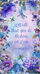 Timeless Treasures - 24^ In Love Panel, Multi
