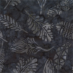 Benartex - Batiks - Bali Sandy Isle - Feather, Charcoal