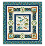 Northcott Pattern - Fossil Friends - Featuring Dino Roar Collection - 65” x 70”