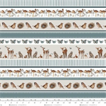 Henry Glass - Whimsical Woods - Novelty Stripe, Multi