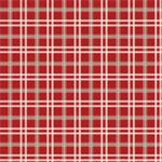 Riley Blake - Mistletoe & Holly - Plaid, Barn Red