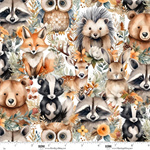 Blank Quilting - Wild and Free - Packed Animals, Multi