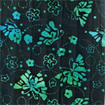 Wilmington Prints - Wilmington Batiks - Butterflies & Rings, Green/Black