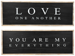Double Sided Wooden Sign - Love/Everything