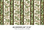 Benartex Traditions - Winter in The Pines - Stripe, Cream