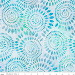 Riley Blake - 107/108^ Expressions Batiks Tjaps - Dahlias, Adriatic