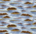 Quilting Treasures - Duck Lake - Lake Vignettes, Blue