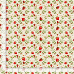 Timeless Treasures - Berry Sweet - Strawberries & Flowers, Ecru
