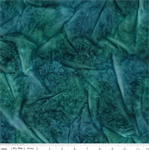 Riley Blake - Expression Batiks 2025 - Express Yourself!, Jasmine Teal Waterfall