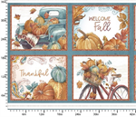 3 Wishes - Pumpkin Please - 36^ Pillow Panel, Multi