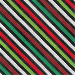 Blank Quilting - Mistletoe Magic - Biased Stripe, Black/Multi