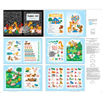 Quilting Treasures - Fabric Book - 36^ Teacher's Pet Panel, Multi