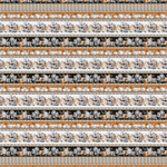 Blank Quilting - Harvest Classics - Autumn Border Stripe, Orange