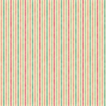 The Textile Pantry - Melba Metallic - Hampton Stripe, Pink/Teal