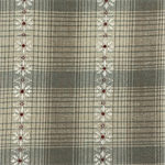 Diamond Textiles - Nikko Homespuns - Lines of Flowers, Green